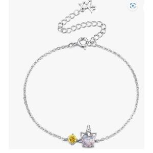 Opal Unicorn Bracelet Sterling Silver Lobster Claw Cubic Zirconia unicorn